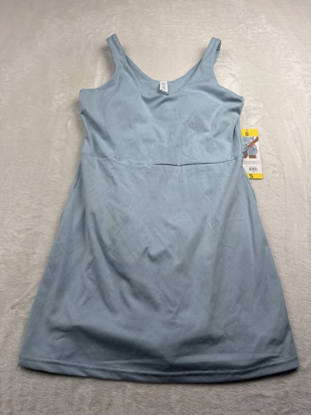 Elle Sport Blue Sleeveless Athletic Dress With Pockets Size Small